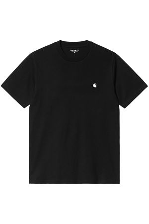S/S Madison T-Shirt in cotone nero CARHARTT WIP | I0330000D2